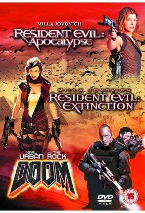 Resident Evil - Apocalypse + Resident Evil - Extinction + Doom - Triple Pack - Steelbook - Film DVD