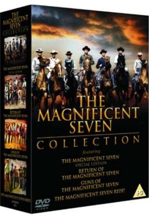 The Magnificent Seven Quadrilogy - The Magnificent Seven (1960) + Return Of The Magnificent Seven (1966) + Guns Of The Magnificent Seven (1969) + The Magnificent Seven Ride! (1972) - 4 Movies Boxset - Film DVD
