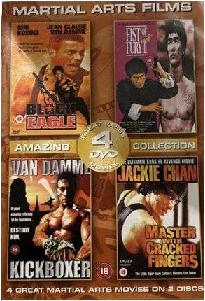 Black Eagle + Fist Of Fury II + Kickboxer + Master With Cracked Fingers - 4 Movie Boxset - Film DVD