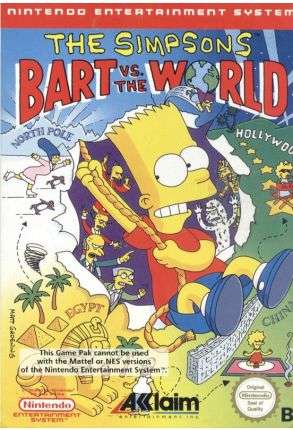 The Simpsons Bart Vs The World - Bulk - Joc Nintendo NES