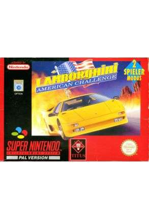 Lamborghini American Challenge - CIB Box + Manual - Joc Nintendo SNES