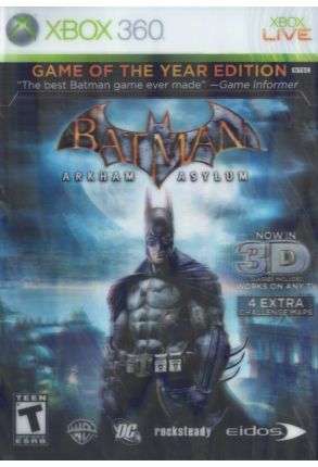 Batman - Arkham Asylum - Game Of The Year Edition 3D Sleeve - Joc XBox 360