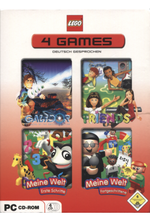 LEGO 4 Games - Red Edition - Galidor + Friends + My World - First Steps + My World - Advanced - Big Box - Deutsch Version - Joc PC