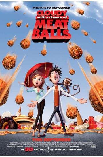 Cloudy With A Chance Of Meatballs - Film DVD
