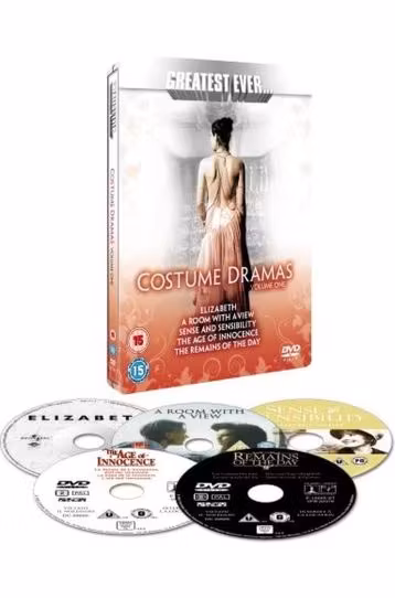 Costume Dramas - Volume One - Elizabeth + A Room With A View + Sense And Sensibility + The Age Of Innocence + The Remains Of The Day - Greatest Ever... - 5 Disc Boxset - Steelbook - Film DVD