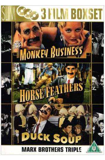 Duck Soup + Monkey Business + Horse Feathers - 3 Film Boxset - Film DVD