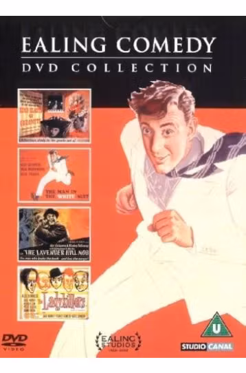 Kind Hearts And Coronets (1949) + The Man In The White Suit (1951) + The Lavender Hill Mob (1951) + The Ladykillers (1955) - Ealing Comedy DVD Collection - 4 Movies Boxset RED - Film DVD