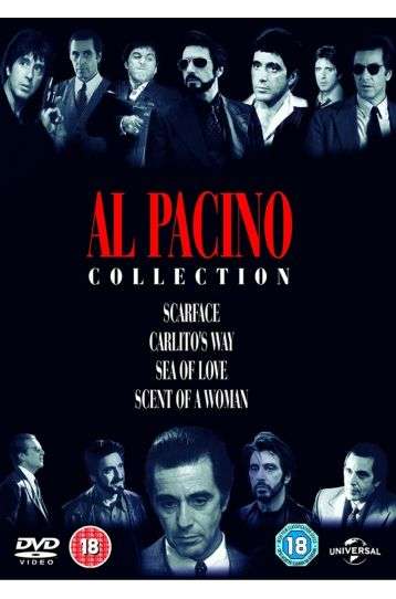 Al Pacino Collection - Scarface + Carlito's Way + Sea Of Love + Scent Of A Woman - 4 DVD Boxset - Film DVD