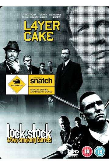 L4yer Cake + Snatch + Lock, Stock & Two Smoking Barrels - 3 DVD Movie Boxset - Steelbook - Film DVD