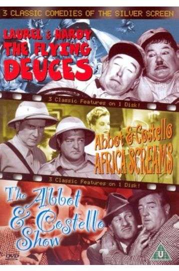 Laurel & Hardy - The Flying Deuces + Africa Screams + The Abbot & Costello Show - 3 Movie Set - Film DVD