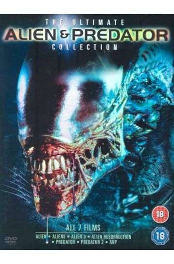 Alien & Predator The Ultimate Collection - Alien (1979) + Aliens (1986) + Alien 3 (1992) + Alien - Resurrection (1997) + Predator (1987) + Predator 2 (1990) + Alien Vs. Predator (2004) - 7 Movies Boxset - Film DVD