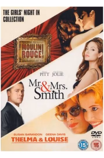 Moulin Rouge! + Mr. & Mrs. Smith + Thelma & Louise - 3 DVD Movie Boxset - Film DVD