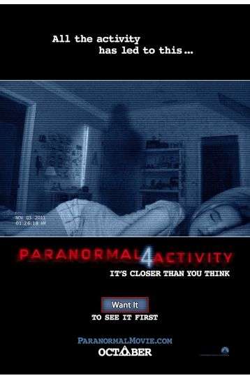 Paranormal Activity 4 - Film DVD