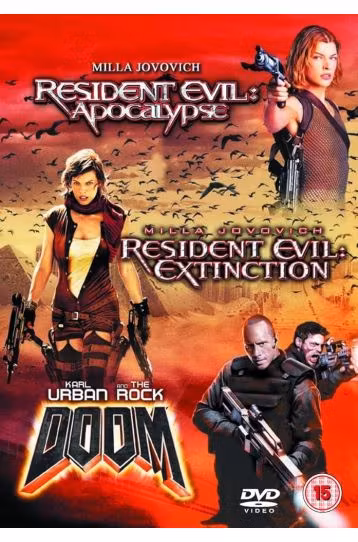 Resident Evil - Apocalypse + Resident Evil - Extinction + Doom - Triple Pack - Steelbook - Film DVD