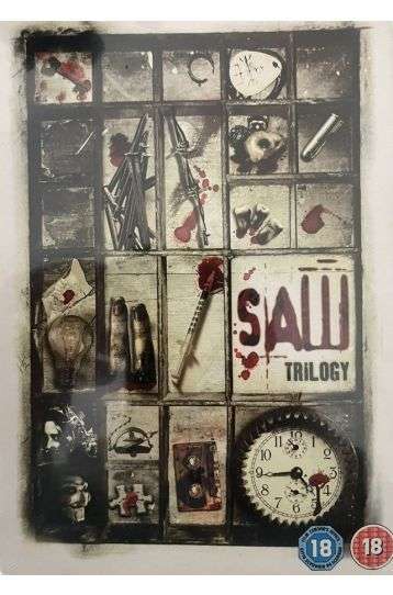 Saw Trilogy - Saw (2004) Uncut + Saw II (2005) + Saw III (2006) - Extreme Edition - 3 Movies Boxset - Film DVD