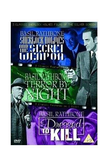 Sherlock Holmes - Secret Weapon + Terror By Night + Dressed To Kill - 3 Movie Boxset - Film DVD