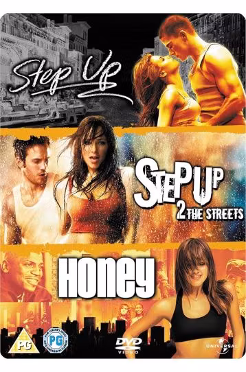 Step Up + Step Up 2 - The Streets + Honey - 3 Movie DVD Boxset - Steelbook - Film DVD