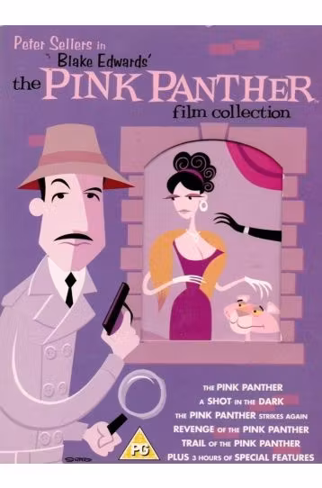The Pink Panther Film Collection - The Pink Panther (1963) + A Shot In The Dark (1964) + The Pink Panther Strikes Again (1976) + Revenge Of The Pink Panther (1978) + Trail Of The Pink Panther (1982) + Bonus Special Features - 6 Disc Boxset - Film DVD