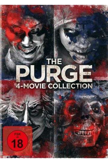 The Purge Quadrilogy - The Purge (2013) + The Purge - Anarchy (2014) + The Purge - Election Year (2016) + The First Purge (2018) - 4 Movie Collection - 4 DVD Boxset - Film DVD