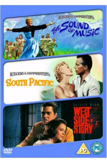 The Sound Of Music (1965) + West Side Story (1961) + South Pacific (1958) - 3 Movies Boxset - Film DVD