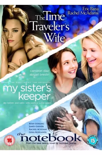 The Time Traveler's Wife + My Sister's Keeper + The Notebook - 3 Movie DVD Boxset - Film DVD