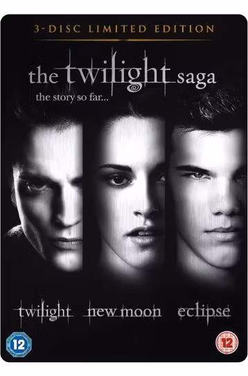 The Twilight Saga - Twilight + New Moon + Eclipse - 3 Disc Limited Edition - Steelbook - Film DVD
