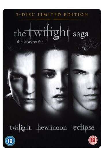 The Twilight Saga - Twilight (2008) + The Twilight Saga - New Moon (2009) + The Twilight Saga - Eclipse (2010) - Limited Edition Steelbook - 3 Movies Boxset - Film DVD