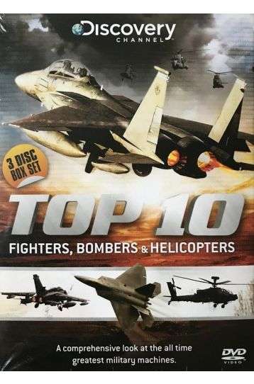 Top 10 Fighters Helicopters Bombers - Discovery Channel 3 DVD Boxset - Film DVD