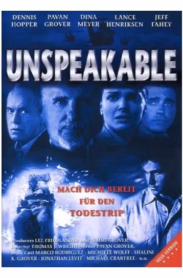 Unspeakable - Film DVD
