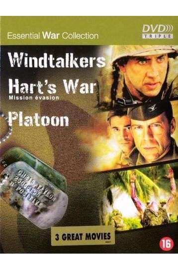 Windtalkers + Hart's War + Platoon - 3 DVD Boxset - Film DVD