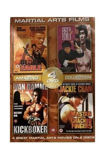 Black Eagle + Fist Of Fury II + Kickboxer + Master With Cracked Fingers - 4 Movie Boxset - Film DVD