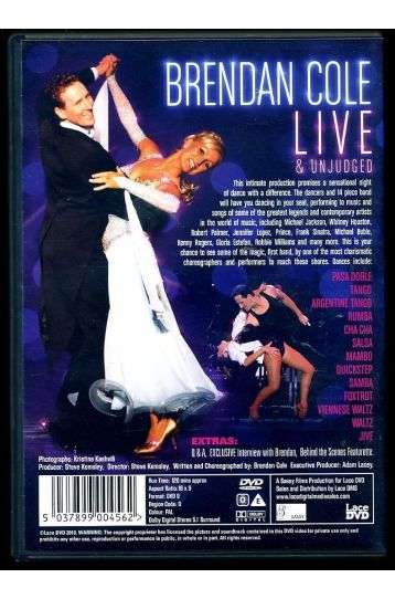Brendan Cole - Live & Unjudged - Film DVD