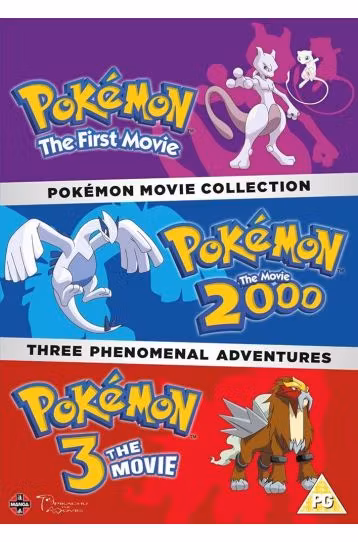 Pokemon Triple Movie Collection: Pokemon The First Movie + The Movie 2000 + Pokemon 3 The Movie - 3 DVD Boxset - Film DVD