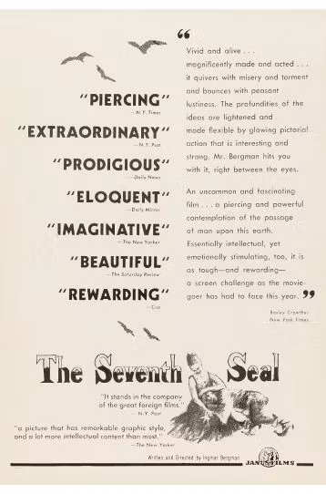 The Seventh Seal - 50th Anniversary Special Edition - Tartan Movie - Film DVD