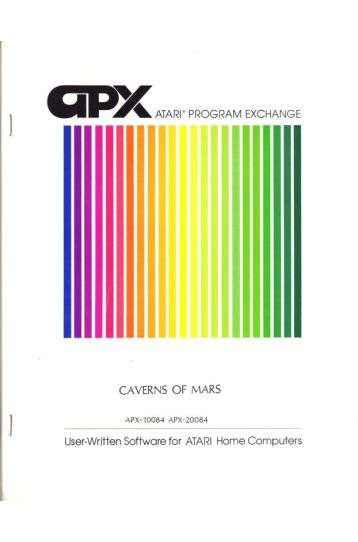 Caverns Of Mars - Diskette CIB - Joc Atari 400/800/XI/Xe