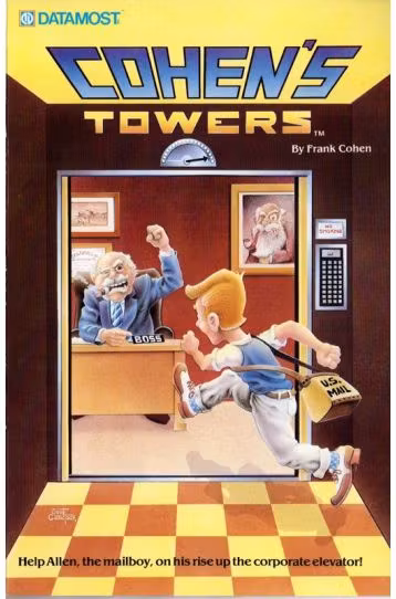 Cohen's Towers And Cosmic Tunnels - Tape - Joc Atari 400/800/XI/Xe