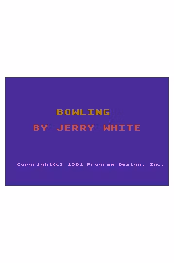Bowling - Joc Atari 2600/5200/7800