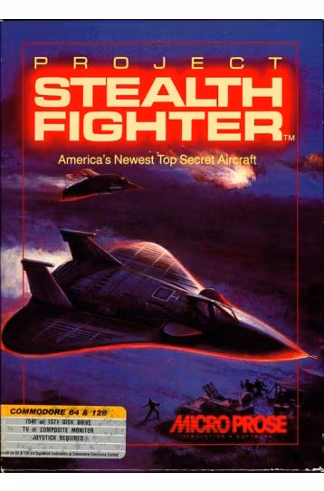 F-19 Stealth Fighter - Big Box 3.5" Diskette - CIB - Joc Commodore Amiga