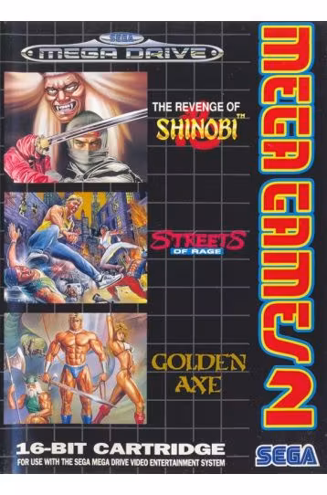 Mega Games 2 - The Revenge Of Shinobi + Streets Of Rage + Golden Axe - CIB - Joc Sega Mega Drive