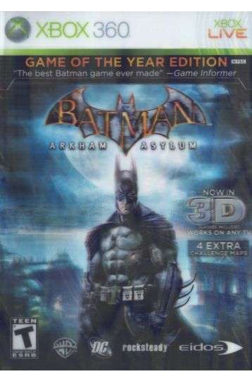 Batman - Arkham Asylum - Game Of The Year Edition 3D Sleeve - Joc XBox 360