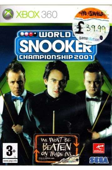 World Snooker Championship 2007 - Joc XBox 360