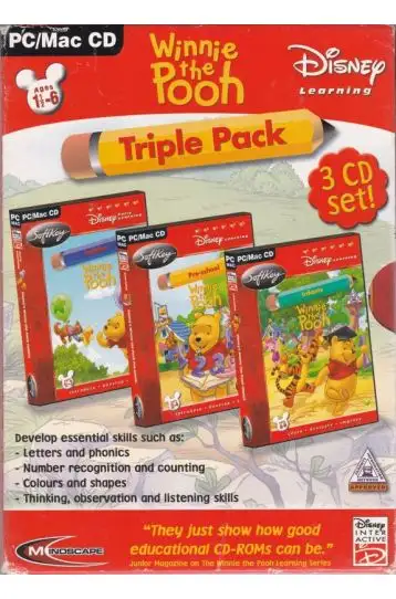 Disney Triple Pack - The Little Mermaid + Princess Fashion Boutique + Winnie The Pook & Tiger Too - Joc PC