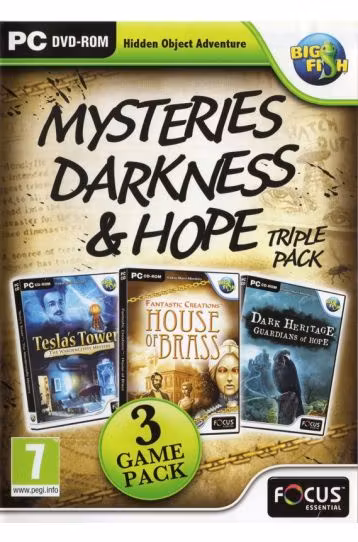 Mysteries Darkness & Hope - Triple Pack - Tesla's Tower + House Of Brass + Dark Heritage - Guardians Of Hope - Joc PC