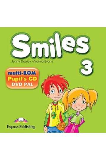 Smiles 3 - Multi-Rom Pupil's CD DVD Pal - Jenny Dooley-Virginia Evans - Jewel Case CD-ROM - Joc PC
