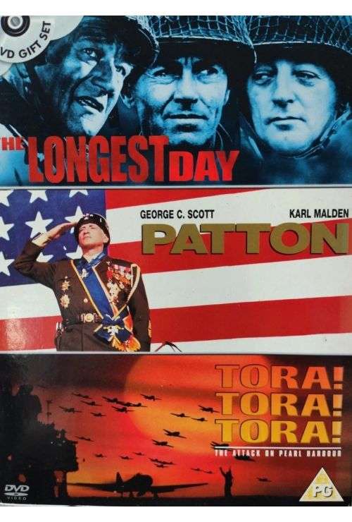 Pattonro Longest Day + Patton + Tora Tora Tora 3 DVD Box Set, Razboi DVD | Retro ...